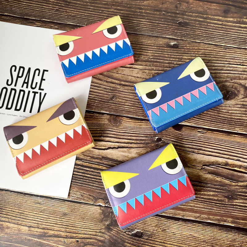 New special offer long version cartoon wallet boys and girls students personality cute small wallet cool card bag coin purse