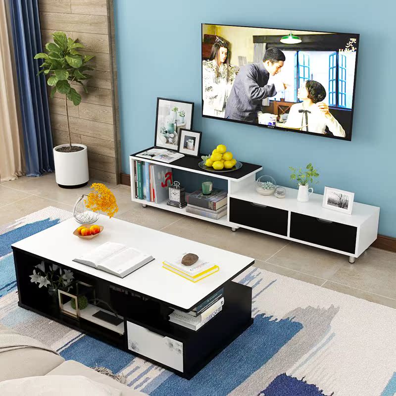 Tủ tivi kết hợp bàn cà phê mẫu giường đẹp