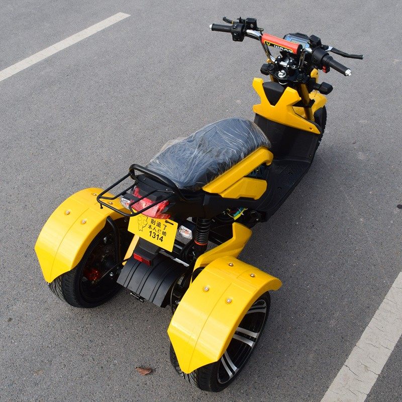 Free Shipping 60V1000W Differential Motor 14inch Three-Wheeled Police Scooter Electric Motorcycle Battery Car Electric Bike