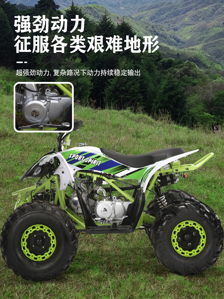 Little Eagle Four-Wheel Mountain Off-Road Motorcycle Atv 125Cc Gasoline Adult Mountain All-Terrain Vehicle