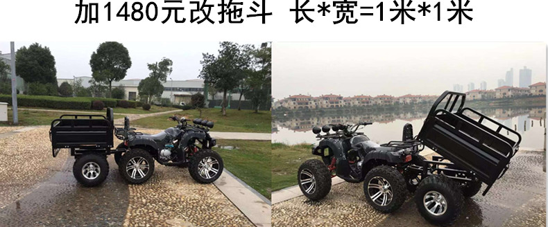 5 tập tin Zongshen 250cc con bò lớn ATV bốn bánh xe bùn bốn bánh off-road xe máy đôi sau khác biệt trục truyền