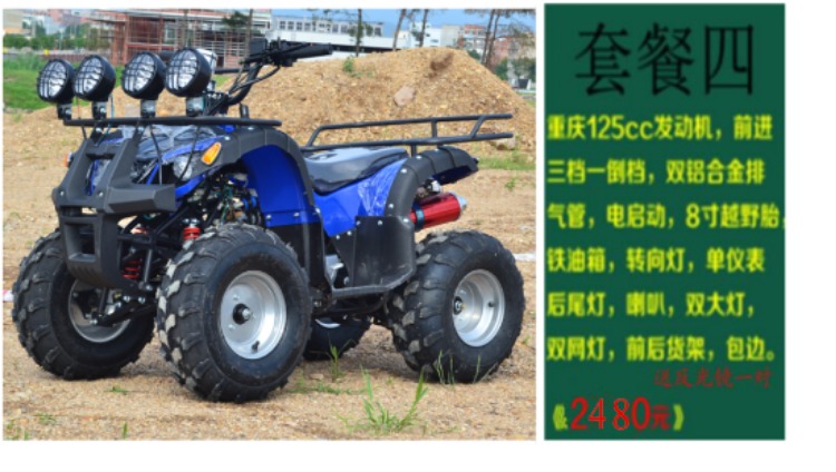 Xe bò đực lớn và nhỏ trục xe máy bốn bánh xe máy thể thao xe đạp leo núi 125-250cc xe địa hình - Xe đạp quad xe đạp địa hình trẻ em 10 tuổi