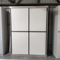 Светло -серая раздвижная дверь