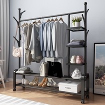 Net red shake sound with coat rack bedroom home landing space creative entrance shoe cabinet hanger integrated storage