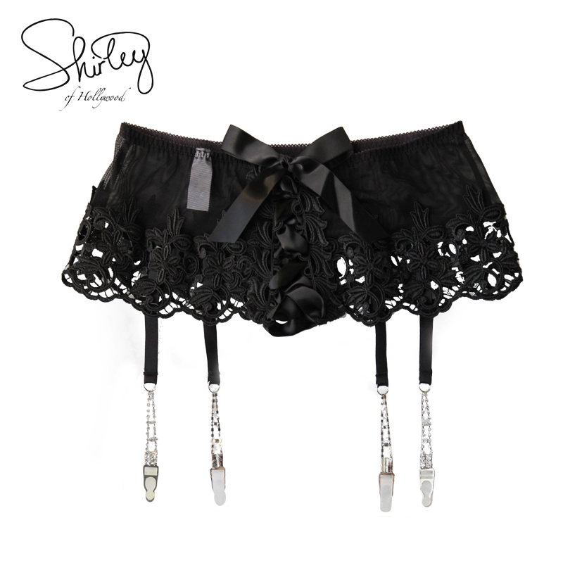 Shirley gợi cảm ren điều chỉnh garter nữ mùa hè nóng bỏng cám dỗ đồ lót trong suốt - Nịt Tất