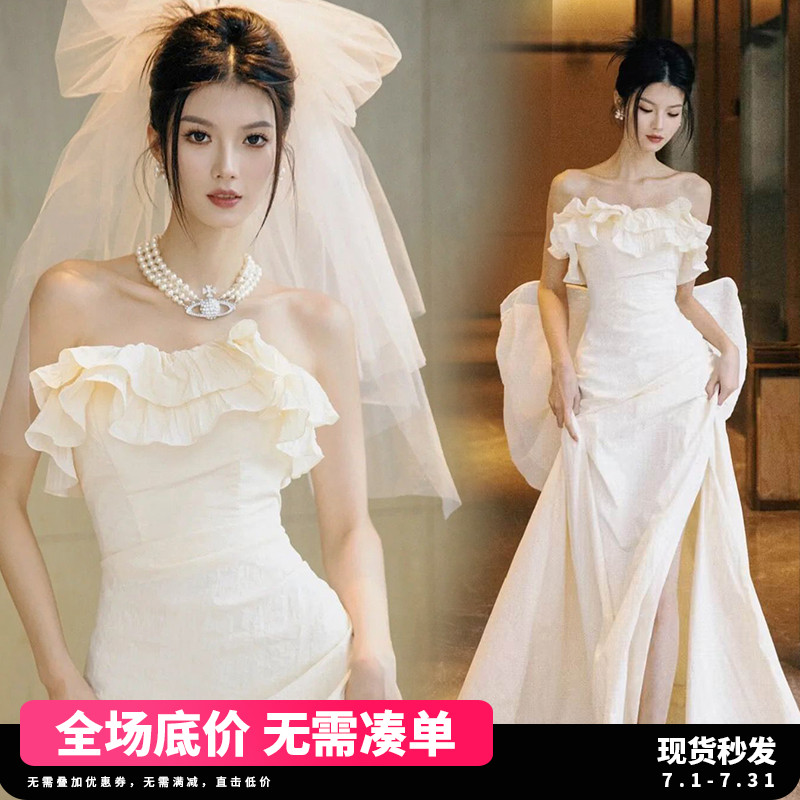 天使嫁衣 Tube top for bride, wedding dress, Birthday gift, wholesale