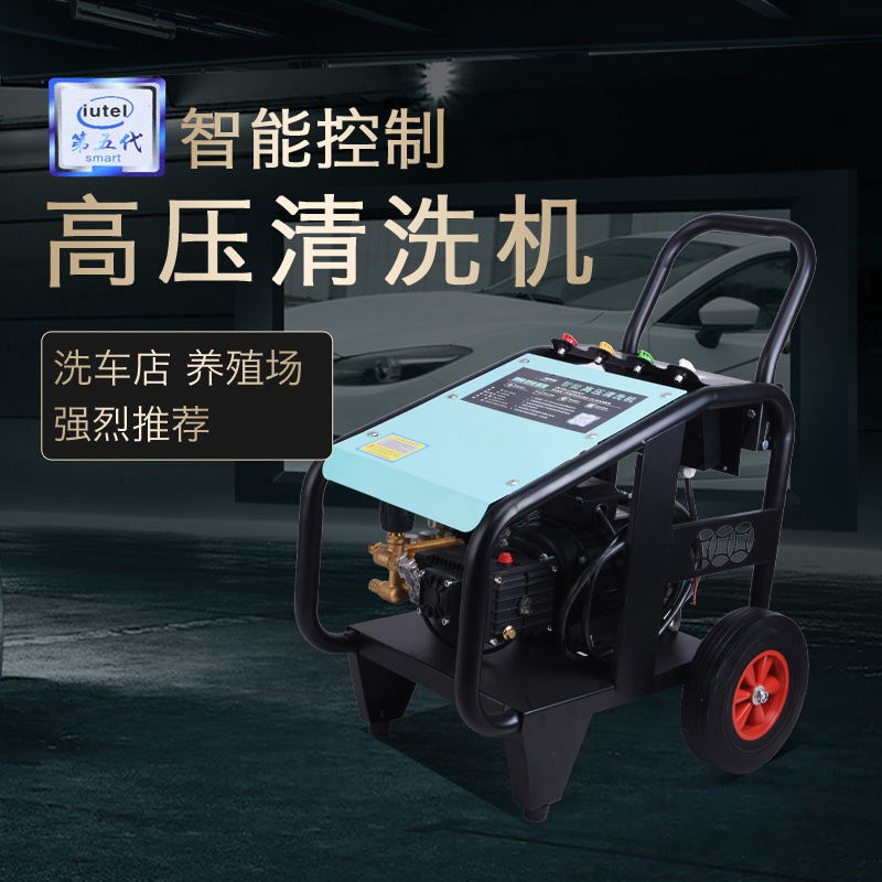 Black Cat Washing Machine High Pressure Water Gun 220V Cleaner High Power Washing Machine Smart Water Pump Commercial Automatic Flushing