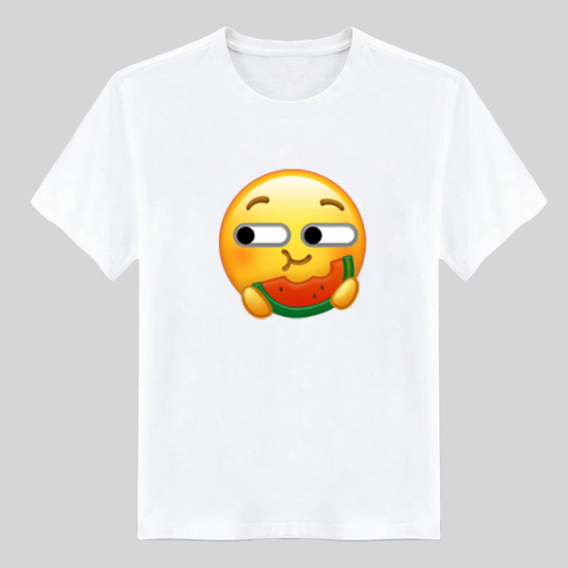 2022 Cute Emoticon T-shirt Creative Funny Short-Sleeved Men's Clothes Printed Student Class Uniforms Brother Clothing customization