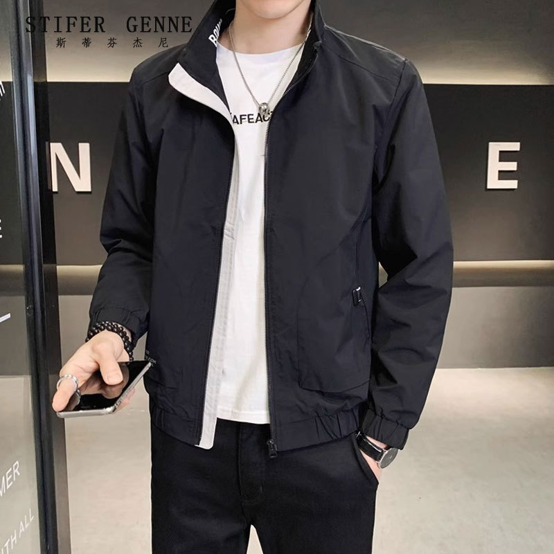 Stephen Jacket Men's Spring and Autumn 2026 New High-End Stand Collar Winter Fleece Thickened Men's Outerwear Stephen Jacket Men's Spring and Autumn 2026 New High-End Stand Collar Winter Fleece Thickened Men's Outerwear