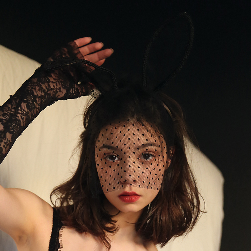 Zhang Gongzi's shop erotic lingerie accessories rabbit ears veil catgirl uniform seduction passion hot