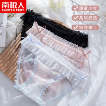 South Pole Man 2022 new lace fairy underpants All cotton crotch breathable Girl Pants