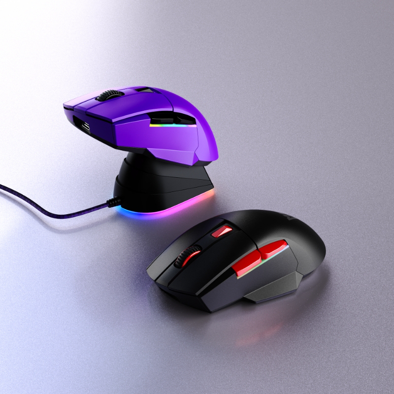 Wrangler M30 Wireless Dual-Mode Mouse with Charging Base, Lol Valorant Gaming E-Sports Mouse, No Pairing Required