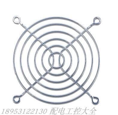 Small axial flow blower radiating fan metal protective screen barbed wire 80 90120150180200