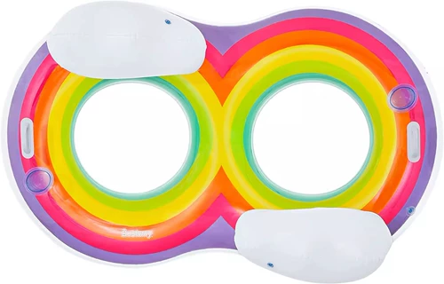 森游宝 Водная надувная большая желтая утка для детей и взрослых из жемчуга, фламинго, единорог