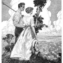  (United States)Franklin Booth Franklin Booth illustration print pen painting gallery material