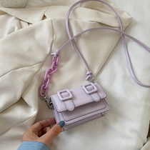 Soft leather square versatile small bag trendy womens new mini fashion fairy shoulder crossbody candy womens bag tide bag