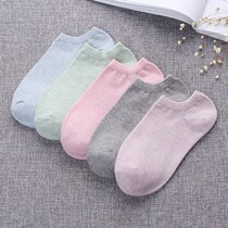 Anti-odor socks womens socks shallow summer autumn ultra-thin low waist boat summer autumn bed wear cotton