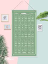 Love gift 100 things that hang calendar and couples have to do together must be 100 small things to hit the card 520