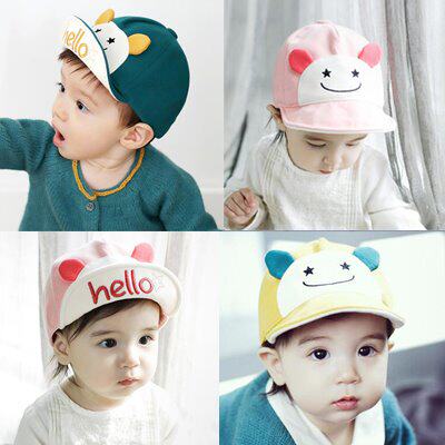 Female Treasure Fashion Early Birth Full Moon Duck Tongue Cap Men's Baby Korean Version Kids Baby Hat Summer And Sun Hat Thin baby