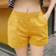 Mùa hè mới quần short màu rắn nữ Xia Xin cỡ lớn kẹo màu cotton rộng rãi quần short giản dị Hàn Quốc quần nóng - Quần short