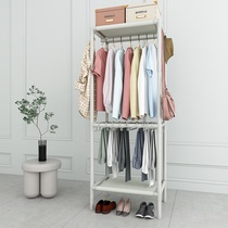 Multifunctional simple wardrobe cloth wardrobe steel pipe plus coarse reinforced bedroom home dorm room with hanging clothes hanger hanging trousers rack