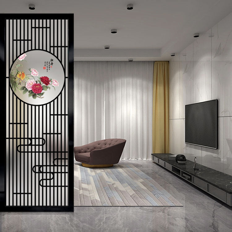 Custom porch entrance Changhong glass screen simple modern living room bedroom partition light luxury home blocking decoration