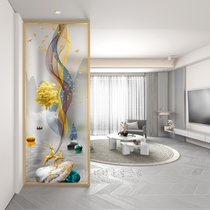Living room glass screen partition wall modern minimalist Decorative Bedroom Shelter for home entry Xuanguan light and luxurious Nordic style
