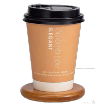 Disposable coffee cup soy milk cup thickened commercial lidded packaging household roasted milk tea hot drink cup paper cup customization