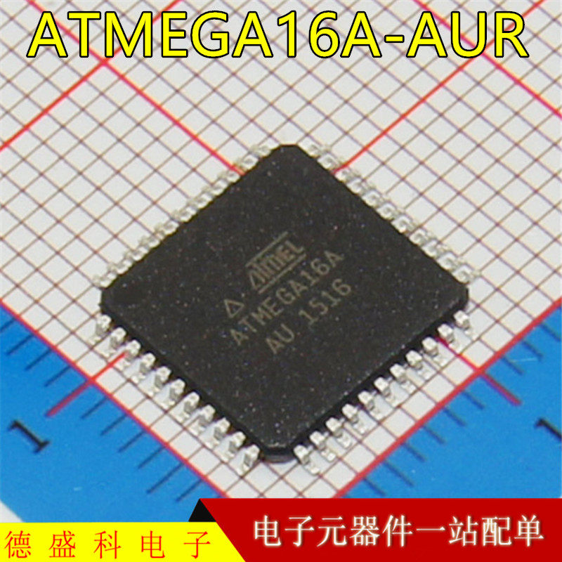 Brand new imported original loaded ATMEGA16A-AUR processor microcontroller TQFP-44