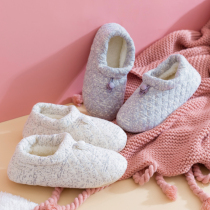 Moon shoes winter bag with postpartum pregnant womens shoes autumn and winter plus velvet indoor soft bottom non-slip 11 months 12 maternal slippers