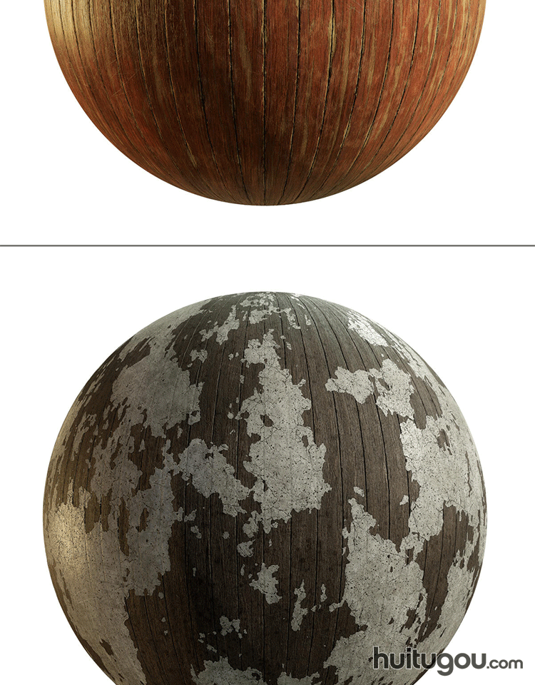 CGAxis PBR Textures旧木墙板材质贴图SP材质球Unity预设Blender - CGAxis PBR贴图 - 绘图狗-设计 ...