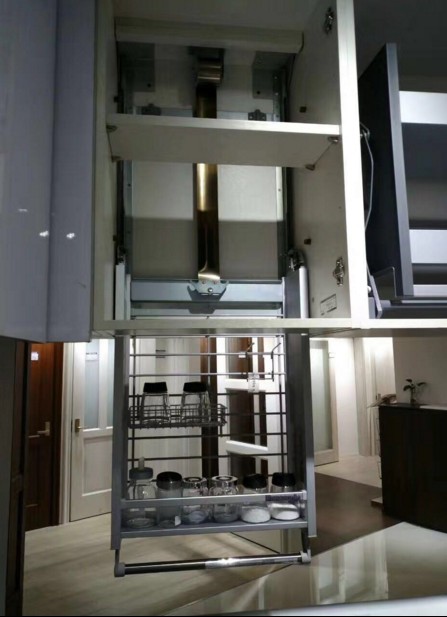 Panasonic lifting basket seasoning rack pull basket pull basket hanging cabinet cabinet cabinet back pump light pull basket (spot)