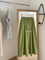 (WGWE) High-waisted thin loose wide-leg casual pants for women 2024 summer versatile slimming trousers and casual pants