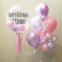 18 inch Popo ball midway ball net red girl hearts ins humbling Birthday Balloon Placement Party Decorum