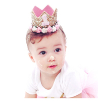 Handmade Custom Children Adult Creative Digital Birthday Hat Baby Full Moon 100 Born Day Hat Party Arrangement Dress