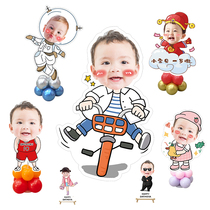 Big Head Doll Kt Board Avatar People Shape Greeting Bento Baby Birthday Decoration Scene Arrangement Airball Table Hem
