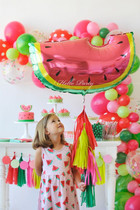 Summer Fruit Styling Aluminum Foil Balloon Wedding Birthday Themed Party Decoration Floating Air Racket Photo Prop Arrangement