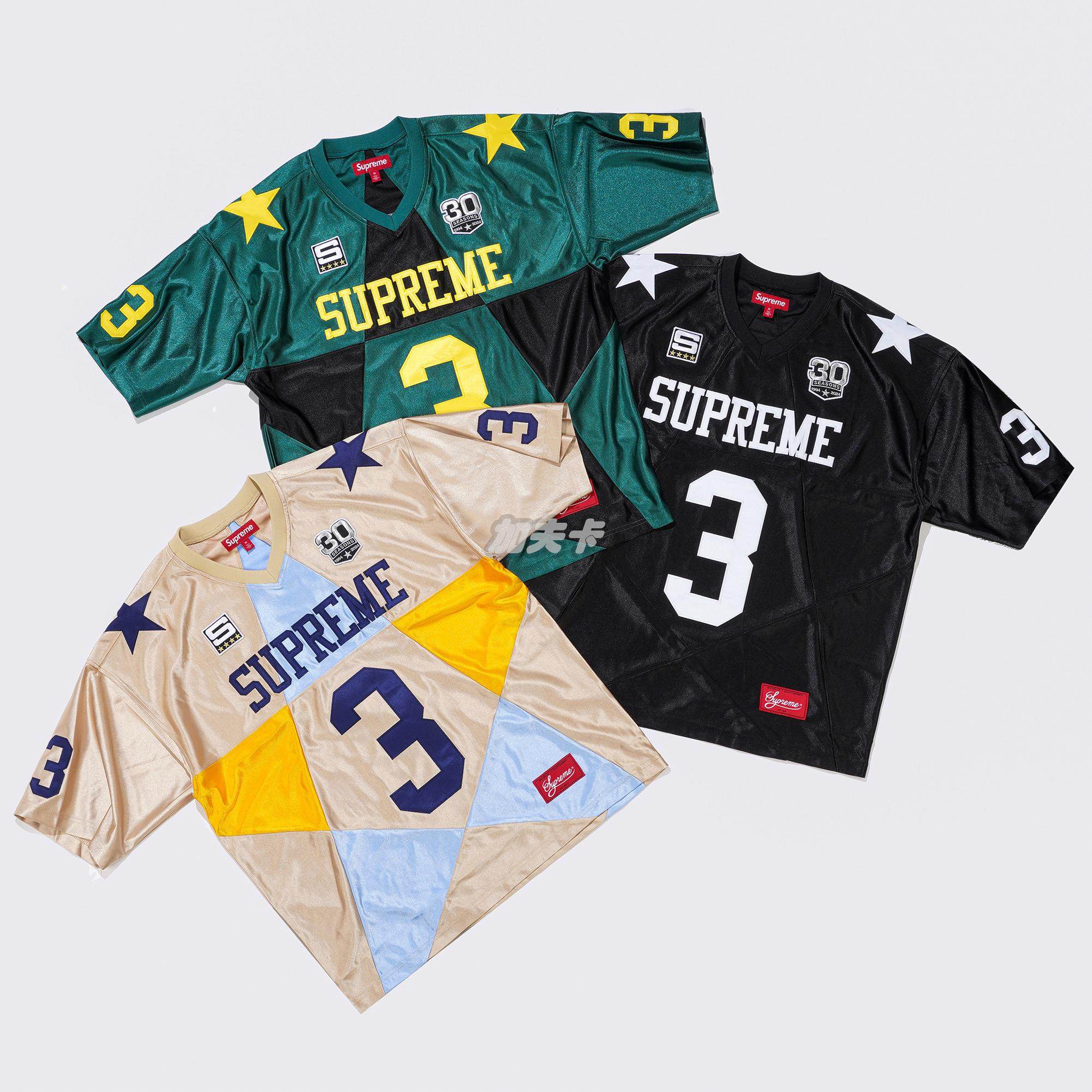 24FW Supreme Star Football Jersey S アメリカンフットボール