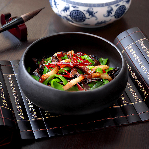 Bamboo simple sand pottery Artistic cuisine Creative dishes Tableware Recipes Shooting Dandong Tongyuan Hotel club Farm stay kitchen