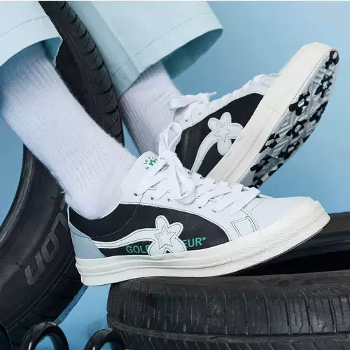 Converse Converse x Golf Le Fleur Федерация цветка Федерация черно -серое зеленое пурпурное порошок синий 18 162128c