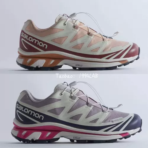 Kith x Salomon XT6 XT-6 GTX GORE-TEX Лосось водонепроницаемые кроссовки для мужчин.