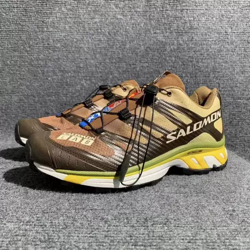 Salomon XT 4 Мужские черно -серебряные функции белых спортивных кроссовки для отдыха на открытом воздухе.