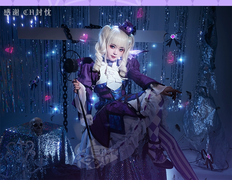 Thần tượng ảo tưởng ba điểm sự kiện cos phù hợp với Fujido Eureka Goth Hoshigong Berry Aurora Kiss cosplay nữ