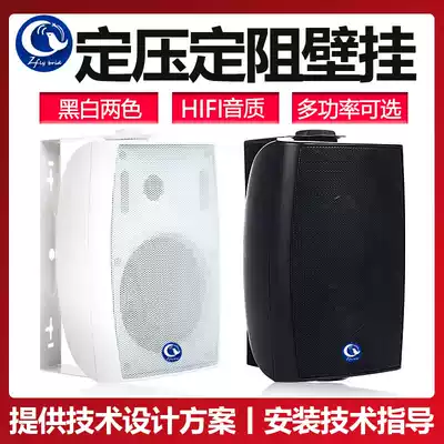 Luxury wall-mounted constant resistance speaker Shop classroom meeting room wall-mounted audio school background music constant pressure speaker