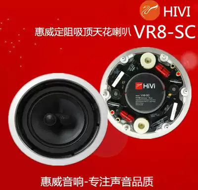 Hivi VR8-SC ceiling audio Stereo double treble fixed resistance hanging ceiling ceiling speaker