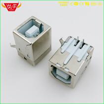 D-type square port USB female printer data line interface Horizontal USB-B contact gold-plated 6U
