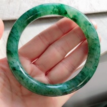 Natural Jade Ice Collection Bracelet Dayday Blue Jade Bracelet Round Roll Ball Accessing Jewelry Emerald Live