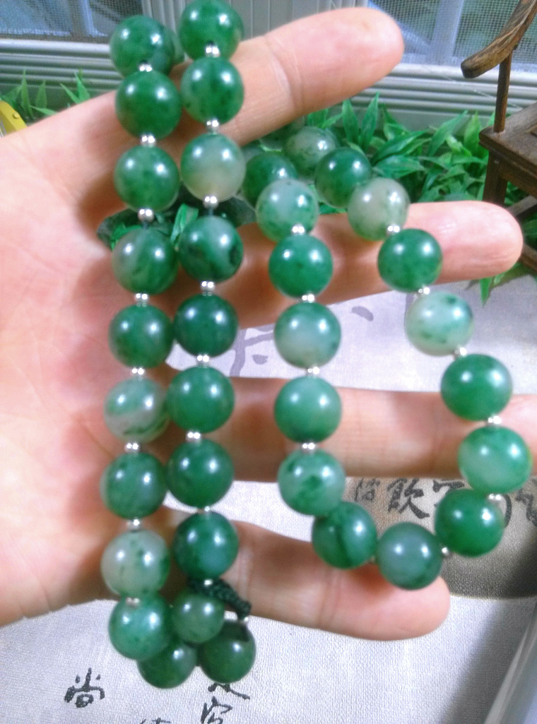 Already appreciated for the unique mountain jade daytime blue full green peony flowers open rich and expensive natural jade flowers with ruyi pendant