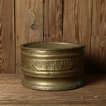 British copper antique oversized ashtray vintage vintage decorative old goods window display