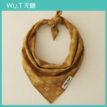 Cat dog mouth water towels US Billy Wolf imported pet scarves for parent-child masks full cotton triangular towels